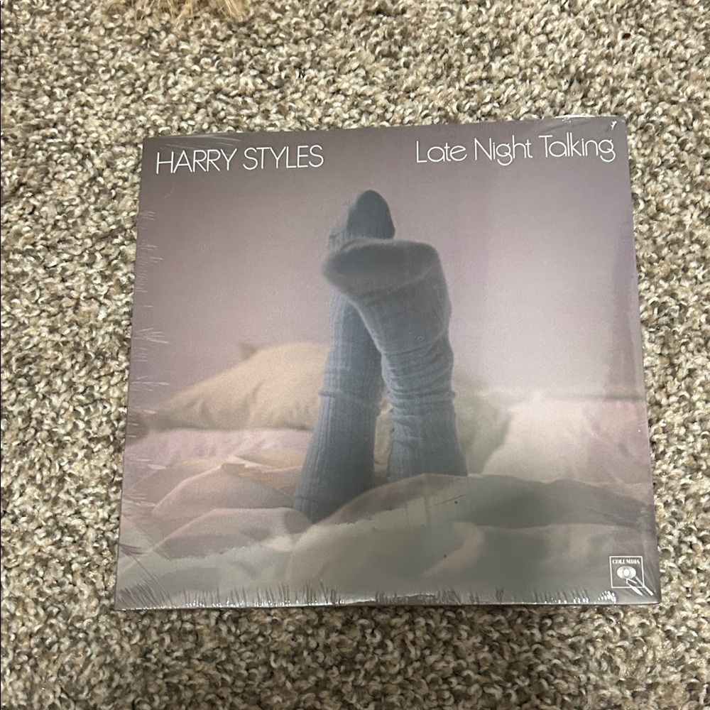 Harry Styles "Late Night Talking" Vinyl - Blue Sock Cover Art